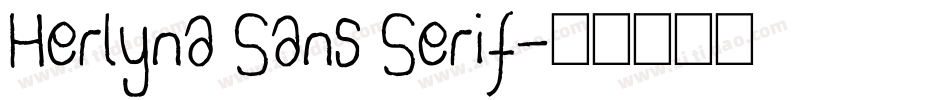 Herlyna Sans Serif字体转换